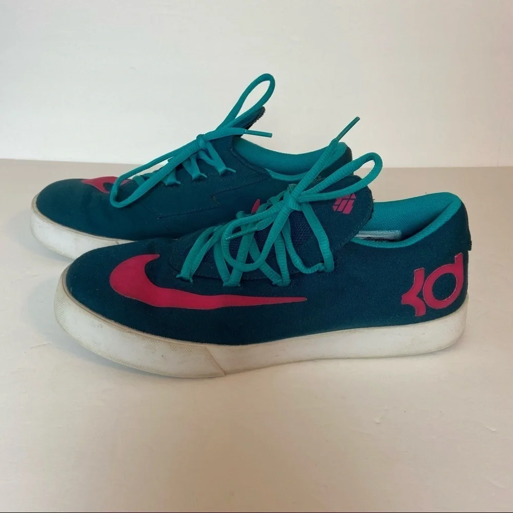 Nike Vulc Kevin Durant Teal Pink KD Youth 6.5Y Boys Sneakers